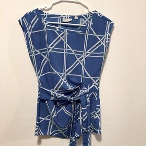 Sleeveless Blue Dress Top